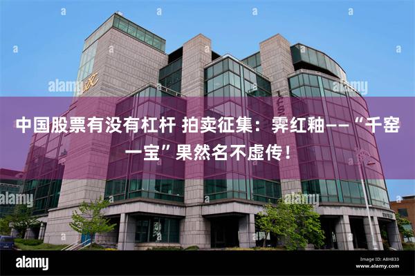 中国股票有没有杠杆 拍卖征集：霁红釉——“千窑一宝”果然名不虚传！