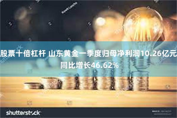 股票十倍杠杆 山东黄金一季度归母净利润10.26亿元 同比增长46.62%