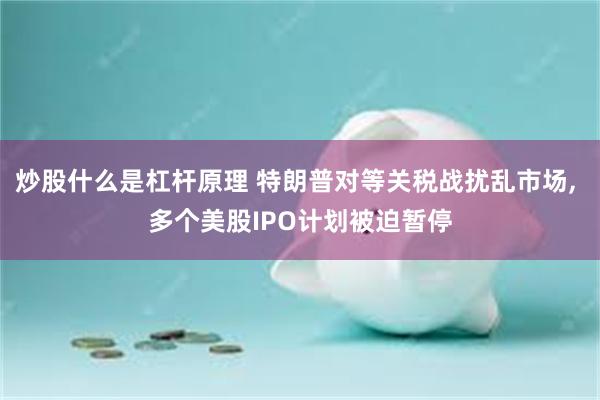 炒股什么是杠杆原理 特朗普对等关税战扰乱市场, 多个美股IPO计划被迫暂停