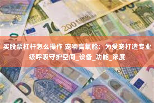 买股票杠杆怎么操作 宠物高氧舱：为爱宠打造专业级呼吸守护空间_设备_功能_浓度