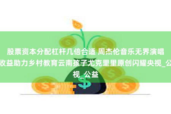 股票资本分配杠杆几倍合适 周杰伦音乐无界演唱会收益助力乡村教育云南孩子尤克里里原
