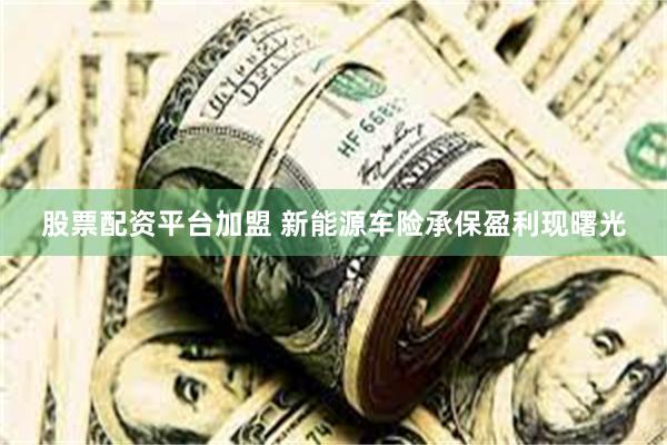 股票配资平台加盟 新能源车险承保盈利现曙光